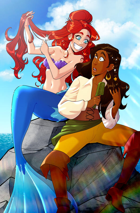 The Little Mermaid &amp; The Pirate Queen - Variant Cover (2024)